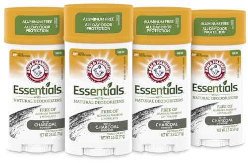 Arm & Hammer Essentials Charcoal Deodorant 4-Pack