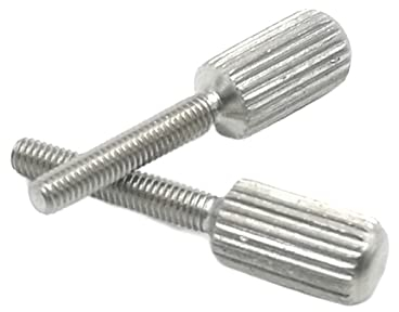 EIFINE 10 STÜCKE M1.6 M2 M2.5M3 M4 M5 M6 GB836 Edelstahl Rändelschrauben Handfeste Vorhangverriegelungsschrauben (Size : M6X20 10PCS)