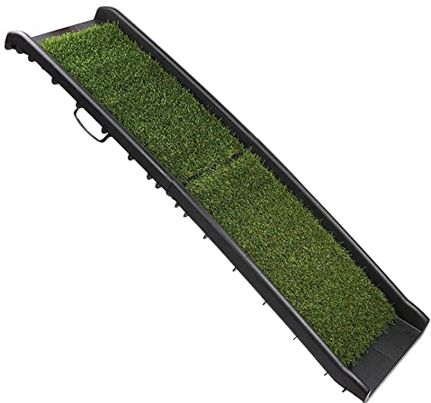 PETGARD Atlanta Deluxe Hunderampe Einstiegshilfe Hundetreppe Schwarz 155 x 40 x 14 cm Kunststoff