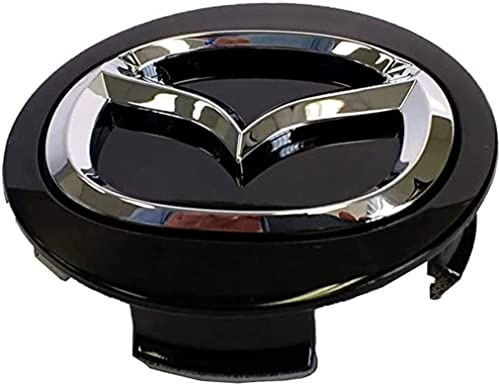 Nemeae Navkapslar 4 st 56 mm för Mazda 3/5/6/CX-3/CX-5/CX-7/CX-9 navkapslar bilhjul navkapslar automatisk stil däckskydd märke emblem klistermärke hjulnavkapslar