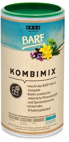 GRAU - das Original - BARF-KombiMix, Komplettmischung zum BARFEN, natürliche Rundumversorgung, 1er Pack (1 x 700 g), Ergänzungsfuttermittel für Hunde