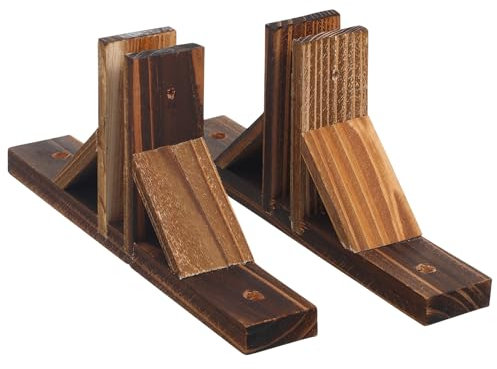 YARNOW 2 Bases para Cerca De Jardín Soportes De Madera Exterior para Vallas De Jardín Estables Y Resistentes Pies para Paneles De Valla De Madera