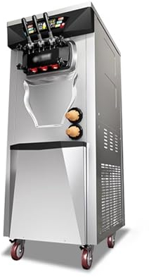 GLigeT Maquina de Helado Máquina de Helado Comercial, máquina de Helado Completamente automática, Tienda de té de la Leche, máquina de Helado, máquina de Cono Dulce Heladera