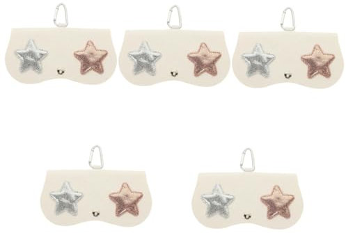 SAFIGLE 5St Brillenetui sunglass case brillenbox handgepäckskoffeer aufhängeschnalle brillenregal Cartoon-Sonnenbrillenbeutel Tragbare Brillentasche Brillenhalter Sonnenbrillentasche Leder