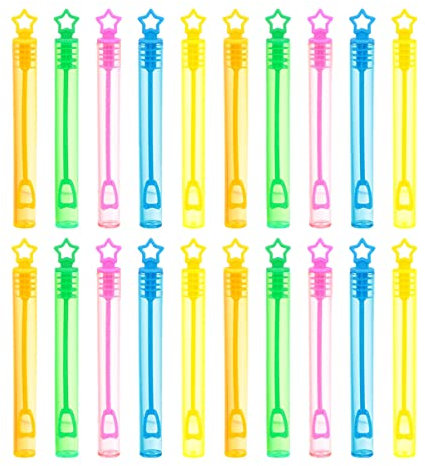 ORFOFE 66stücke Seifenblasenstäbe Für Mädchen Bunte Bubble Wands Für Sommerpartys Hochzeiten Und Outdoor-aktivitäten Leicht Und Seifenblasenflüssigkeit Enthalten