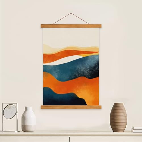 3 Pcs Magnetische Posterschiene 21cm+31cm+41cm kann bis zu 0,5 Pfund Posterleiste 12 Magnetische Holzrahmen Posterrahmen Holz Posterhänger Magnet Magnetische Holz Poster Aufhänger Halter Rahmen