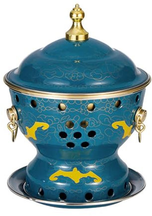 OYWEHECE Single Person Kleiner Kupfertopf Altes Peking Kleine fette Kuh Heißer Topf Chinesischer traditioneller Cloisonne Heißer Topf Kommerzieller Alkohol Shares Roter Kupfer,A,18CM
