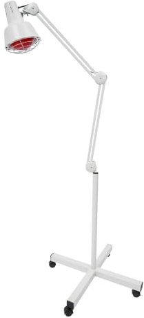 Infrarot Lampe mit 275W IR Bulb Lampe, Infrarotlampe mit Ständer, Temperatur- und Höhenverstellbar Wärmelampe Rotlichtlampe, 360 ° Infrarotstrahler für Infrarottherapie Leichtigkeit Muskelentspannung