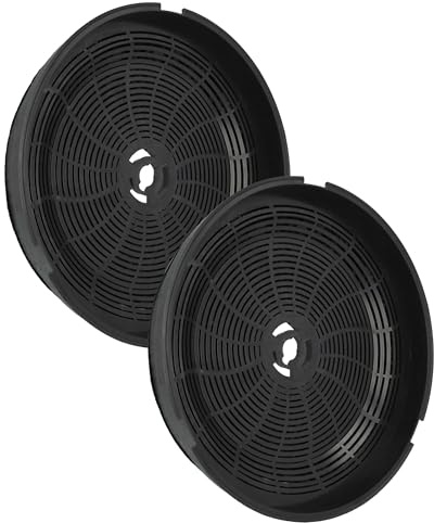 vhbw 2x Filtres à charbon actif compatible avec Smeg KT110GRE, KT110BLE, KT110BL, KT100PE CR, KT100PE, KT90BE, KT110PE, KT110P hotte aspirante