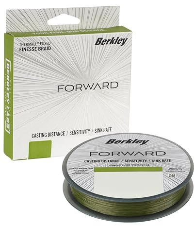Berkley Forward Braided Fishing Line, 10lb, 150 yd, Low-Vis Green, 1 Ct