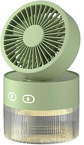 XFZJCHAP Ventilatore da Tavolo Mini Ventilatore con 3 impostazioni di velocità, Ventilatore Spray per umidificazione dell'Aria Fredda con Serbatoio dell'Acqua da 350 ml, Ventilatore da scrivania