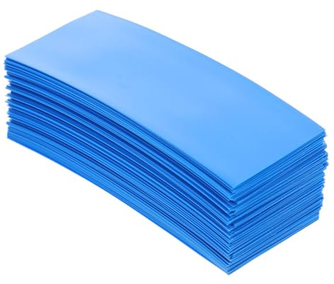 PartyKindom 100pièces Film Rétractable Pvc Pour Batteries Protection Les Dommages Isolation Et Sécurité Pour Projets De Bricolage Et Électronique