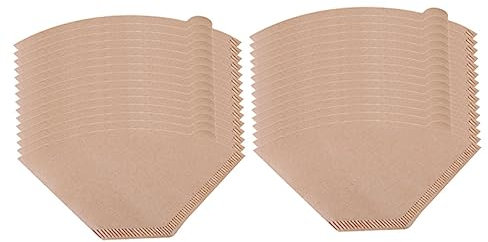 NUOBESTY Filtros De Papel Desechables 100 Unid Filtro De Espresso Sin Blanquear