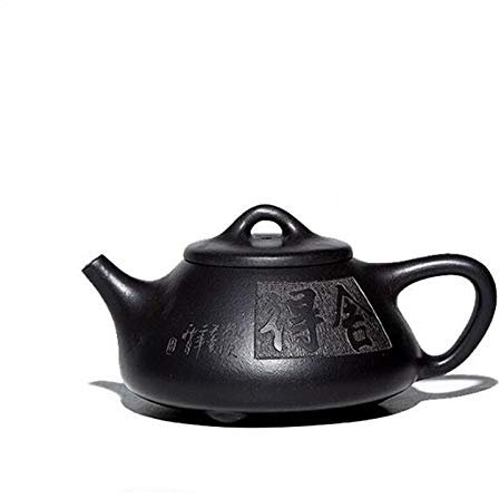 JYBNBBE Tetera de Piedra Preciosa de Arena Morada Hecha a Mano con Experiencia, Juego de té Original de Barro Negro, Tetera de Belleza, Juego de té de 170 ml, diseño de Moda, teteras