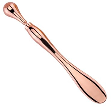TOPPERFUN Barra De Crema Para Ojos De Aleación De Zinc Portátil 1 Pieza Masaje Ocular Para Mujeres Color Oro Rosa