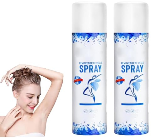 Spray depilatorio para mujeres, hidratante sin dolor, para piernas, axilas y brazos. (2pcs)