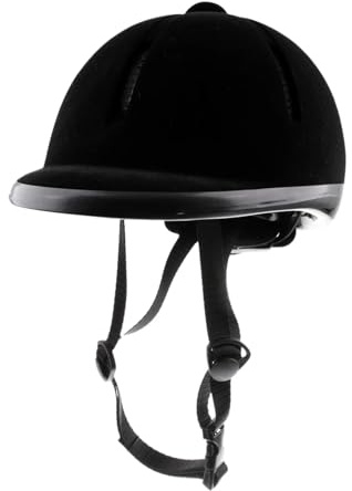 Reithelm Reithelm aus Samt, for Reiter, Sicherheitskopf, Körperschutz, Reitausrüstung for Kinder, 48–54 cm