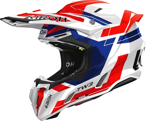 AIROH TWIST 3 DYNASTY RED/BLUE GLOSS L