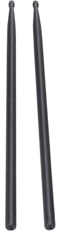 NIYANGLE 5a Drumsticks aus Aluminiumlegierung Schwarz für Schlagzeug Kinder und Anfänger mit Universellem Modell und Robustem Design für Übung und Performance