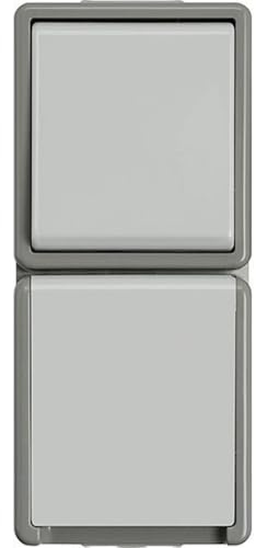 Siemens - 5TA4816 Delta Fläche IP44 AP Wechselschalter Und Schuko-Steckdose