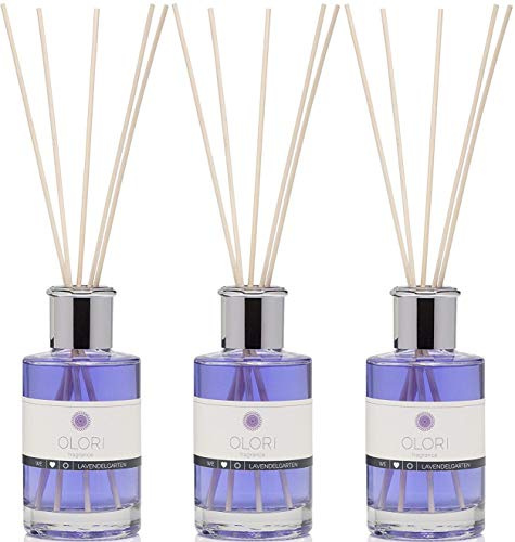 OLORI Raumduft Lavendel 3X 200ml - ätherisches Öl - natürlicher Raumduft - Intensiv und langanhaltend