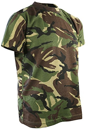 Kombat UK Kids Camo T-Shirt - Dpm Camo, 12-13 Years