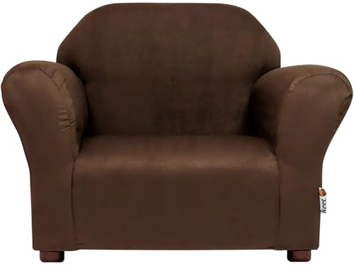 Roundy Toddler Armchair with Soft Microsuede Upholstery Durable Wooden Frame, Ergonomic Design, Fully Assembled, Comfortable Kids Chair for Ages 2-5, Ideal for Bedroom, Playroom & Daycare Use.