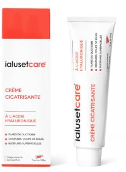 IBSA Pharma - ialusetcare® - Crème cicatrisante - Acide hyaluronique - Accélère la cicatrisation - Plaies superficielles du quotidien, épilations, irritations - Tube 100g - Dispositif Médical