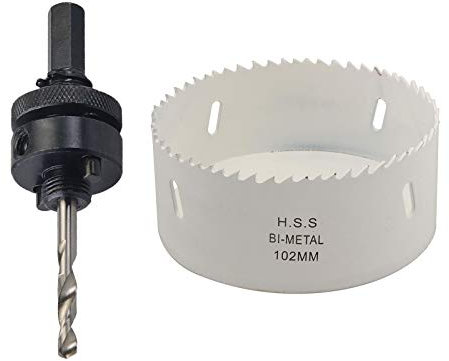 Dapetz ® Heavy Duty HSS Bi-Metal Hole Saw, 120mm Holesaw Hex Arbor
