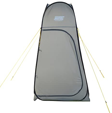 Maypole Zelt Pop-Up-Toilette, tragbares, Camping-Sichtschutzzelt MP9514 Toilettenzelt, grau, Einheitsgröße