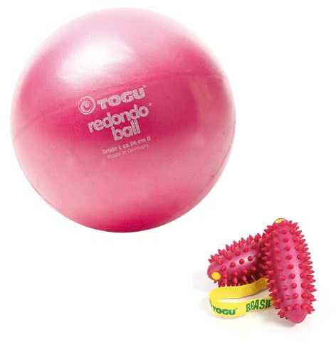 Togu Brasil Berry Workout Set mit Redondo Ball 26 cm rubinrot