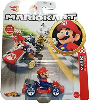 Hot Wheels - Mario Kart - Die Cast - Mario /Toys