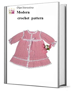 Pink dress for girls crochet pattern (Modern Irish Crochet Lace Pattern) (English Edition)