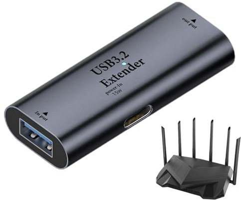 Amplificateur WIFI, rallonge de portée WIFI | Extension de signal de 10 m à double port - Amplificateur multifonction 15 W constant et rapide, compatible pour ordinateur, téléphone et WIFI