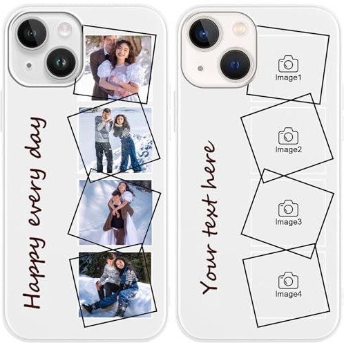 LQGBFCLK Personalisierte Handyhülle für iPhone 12/12Pro,mit Eigenem Foto Bild Text Individuelle,Handyhülle hülle,zum selbst gestalten,Individuelle hülle Custom
