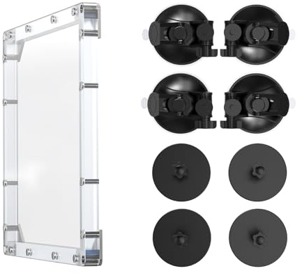 Starlink Mini supporto 3 in 1 magnetico e ventosa con copertura protettiva per Starlink Mini Dishy, chiusura rapida e resistente ai raggi UV, forza di tenuta 50 kg per camper, furgone, barca, camion