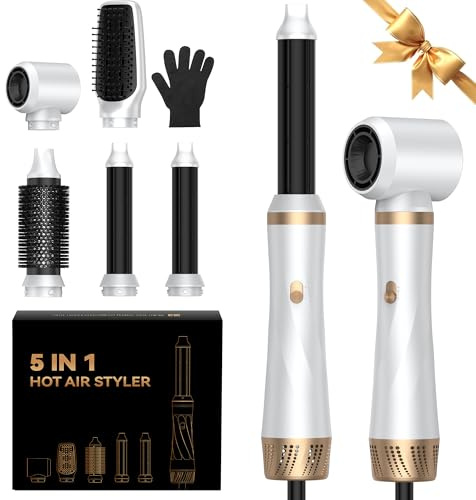 UMIGA Air Styler 5 in 1, 1000W Hair Dryer Brush, Hair Styler-Hot Brushes for Hair Styling, Hot Brush - Hair Styling Appliances for Women Volume, Curl, Smooth, Dry