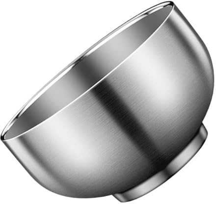 TOYANDONA Tazón de Acero Inoxidable para Sopa y Fideos, Plata