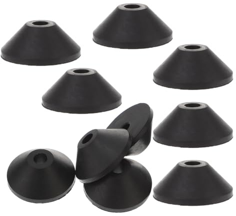 MAGICLULU Accesorios para Cuarto de Baño de Goma para Inodoro 10 Arandelas Cónicas Efecto Sellador y Uso Versátil Resistentes y Antideslizantes
