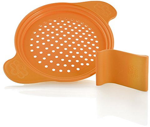 Muxel's spaetzle Wonder: Spätzle Board/Spätzle Noodle Strainer Scraper in Orange and Recipes