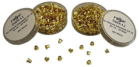 250 Messingösen Ösen Lochverstärker für Regur EP30 5,2 mm