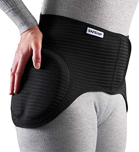 SAFEHIP Hip Protector, Adult Incontinence Underwear, Protective Belt, 1 Count, Size 4-5, Black