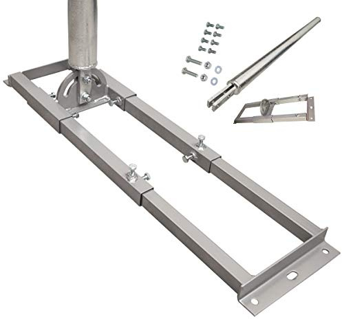 Premium X Profi X100-60 SAT Dachsparrenhalter 100cm Mast 60mm Stahl feuerverzinkt Sparren-Halterung für Satelliten-Antenne Satellitenschüssel