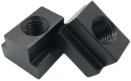 KATSU Dadi a T delle scanalature a T M8, 4 Pezzi, Dadi a T con Finitura Ossida Nera in Acciaio al Carbonio Si Adattano alle Scanalature a T nelle Tabelle delle Macchine Utensili