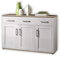 Stella Trading Sideboard in Sibiu Lärche / Eiche San Remo Optik - Landhausstil Kommode mit viel Stauraum für Ihr Wohnzimmer - 140 x 88 x 46 cm (B/H/T)