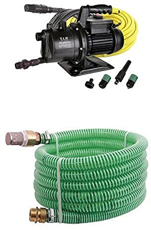 T.I.P. Gartenpumpen-Set GPS 3200 Plus + 4 m Sauggarnitur Messing