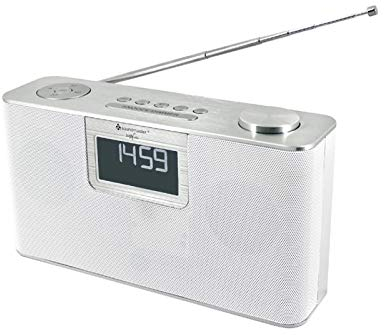 Soundmaster DAB700WE tragbares Radio DAB+ und UKW USB MP3 und Bluetooth Streaming Metallgehäuse