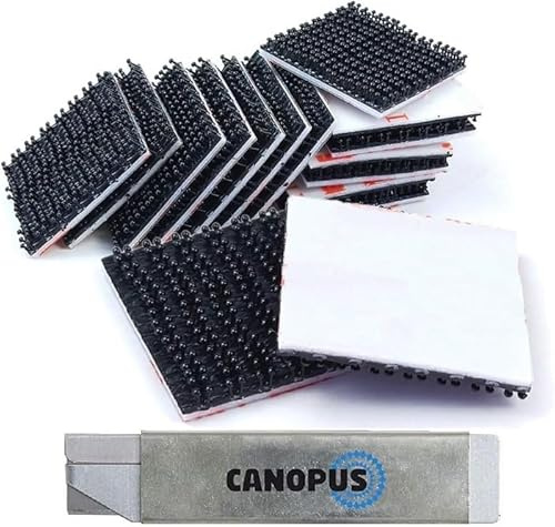 CANOPUS Dual Lock SJ3550 Extra Stark, Klebepad 16 Stück (25,4mmx25,4mm) Selbstklebender flexibler Druckverschluss