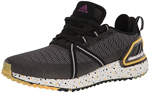 adidas Solarthon golfsko för män, Core Black/Lila/Solar Gold, 46 2/3 EU, Core Black Purple Solar Gold, 46 2/3 EU