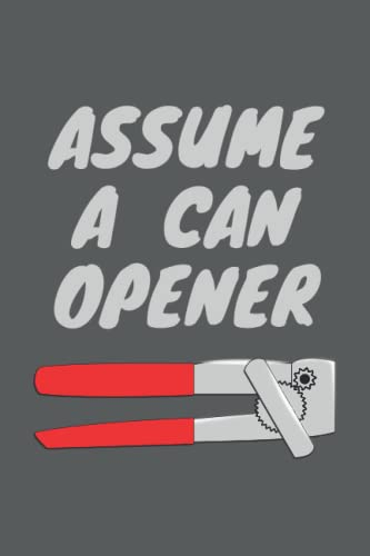 Assume a Can Opener: Economics Notebook 6 x 9
